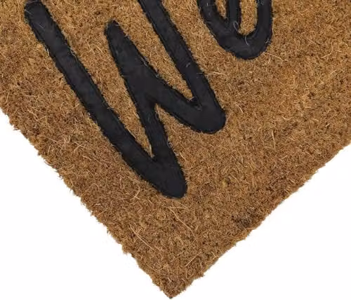 MantraRaj Brown Coir and PVC Backed Welcome Door Mat, W/D/H: 60 x 40 x 1.5 cm – 3
