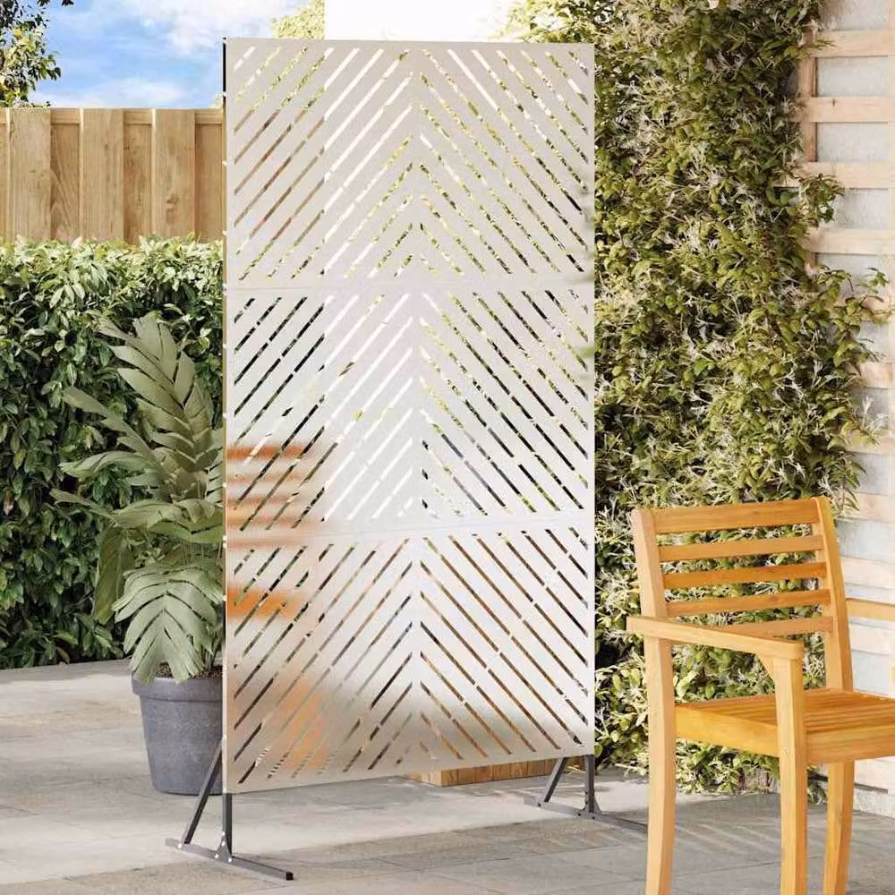 Berkfield Home Silver Stainless Steel Privacy Screen, W: 100 cm, D: 50 cm, H: 180 cm – 2