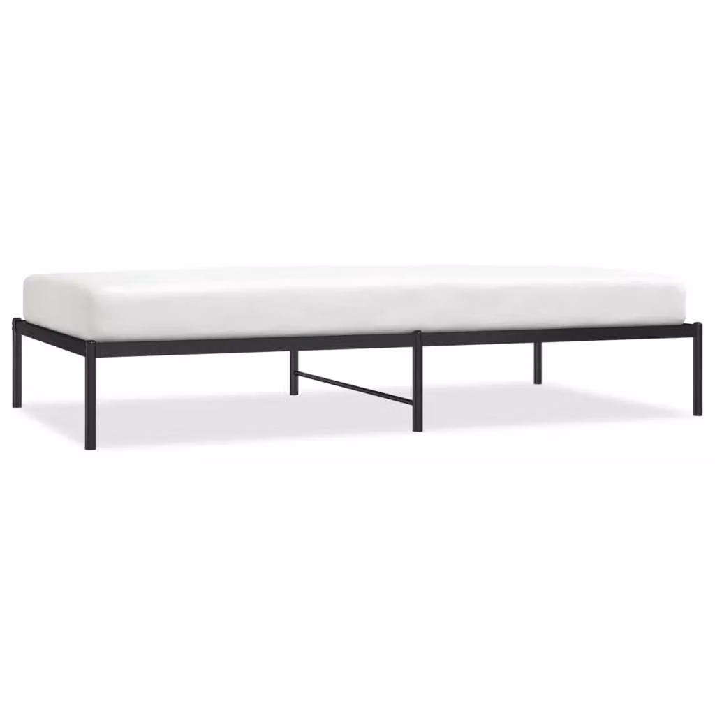Berkfield Home Metal Bed Frame in Black, W: 107 cm, L: 203 cm – 2