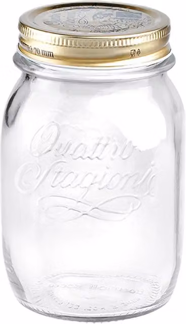 Bormioli Rocco Quattro Stagioni Glass Storage Jar, 500 ml, Transparent – 1