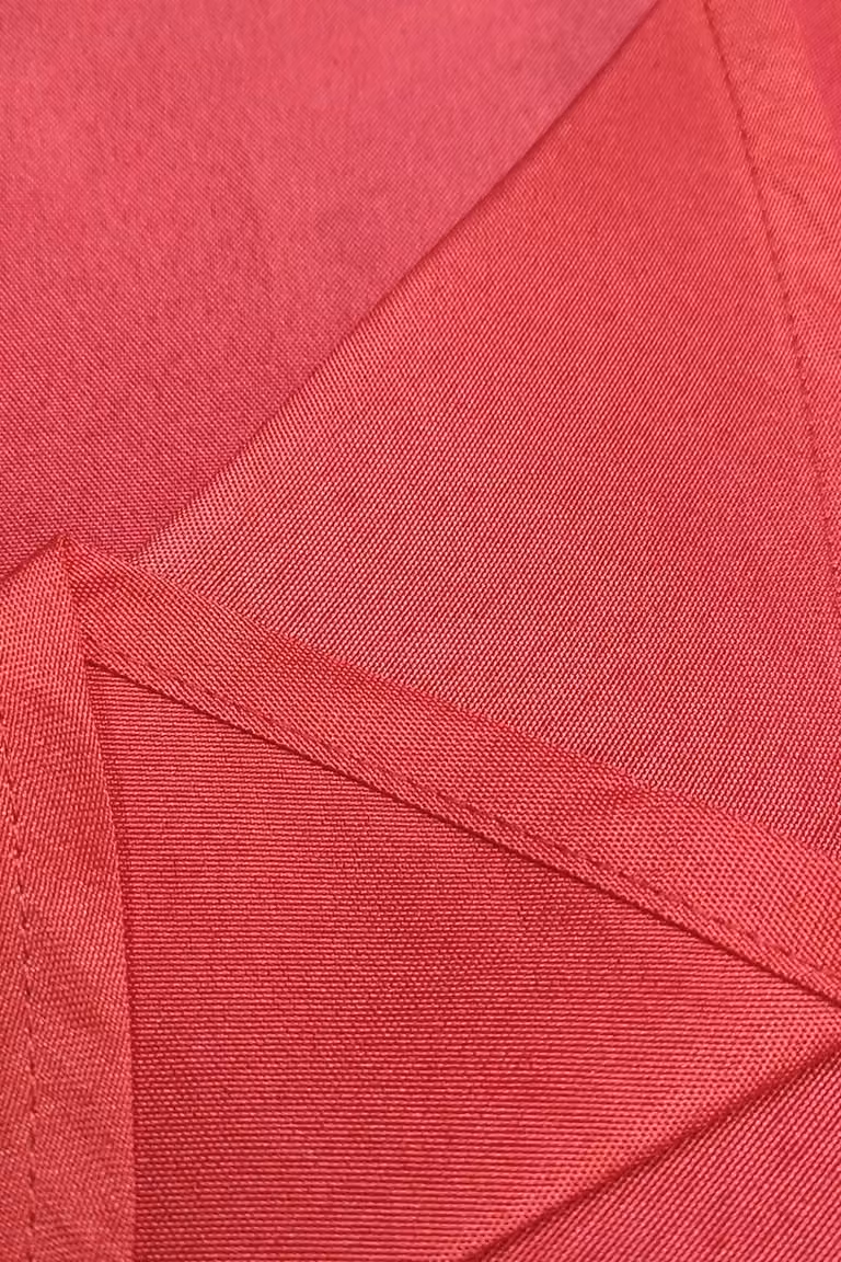 Neel Blue Red Rectangular Polyester and Linen Tablecloth, W: 177 cm, L: 366 cm