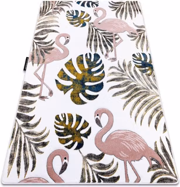 RugsX Petit Animal Pattern Rug in Yellow and Multicolour, W/D: 120 x 170 cm