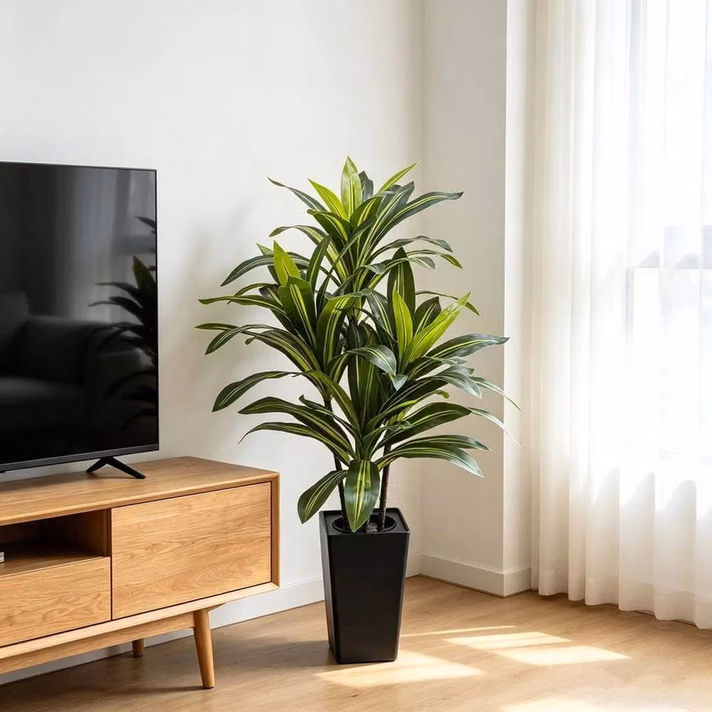 VOGREX Artificial Dracaena Tree in Green, Height: 180 cm – 2