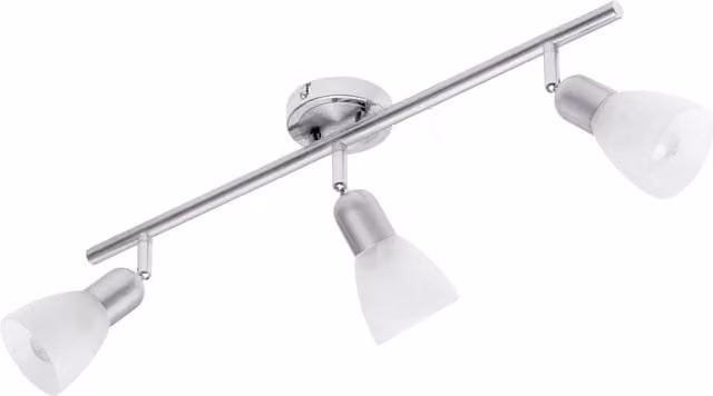 Litecraft Rousse 3 Light Ceiling Spotlight Bar in Silver