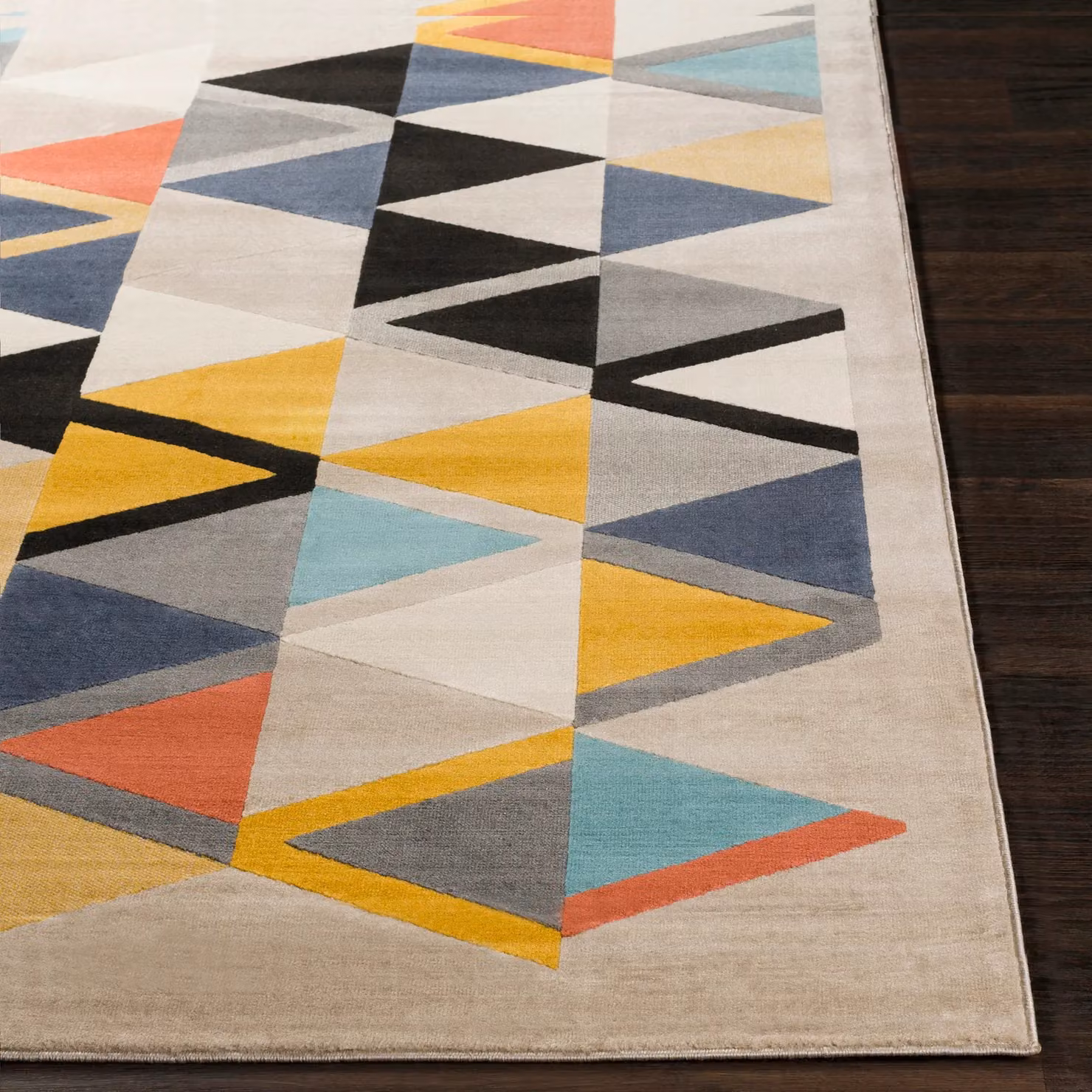 Livabliss City Geometric Modern Rectangular Rug in Taupe, W/D/H: 80 x 220 cm – 5