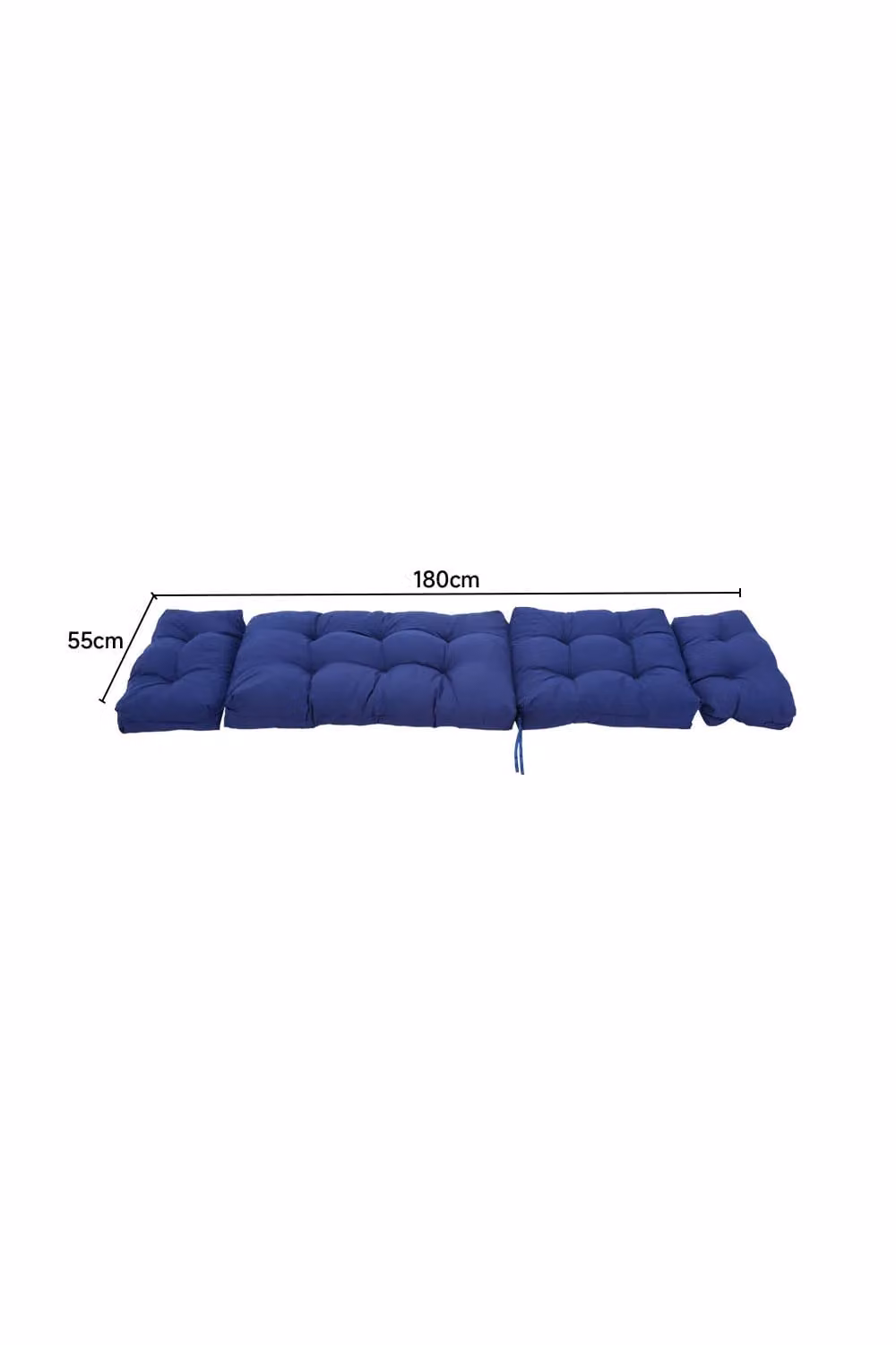 Living and Home Blue Long Recliner Cushion, W/D: 180 x 55 cm – 3