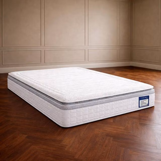 Desire Deco Laurel 3000 Hybrid Pocket Spring Pillow Top Mattress in White, W/D/H: 120 x 200 cm – 1