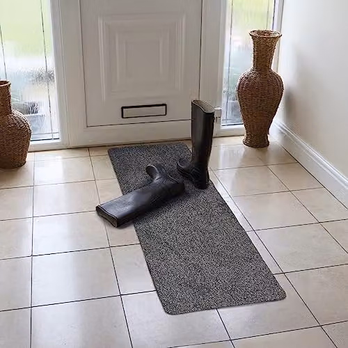 JVL Kensington Machine Washable Cotton Barrier Runner Doormat, Grey, W: 50 cm, L: 150 cm – 2