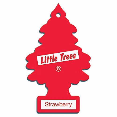 Little Trees Air Freshener Strawberry Fragrance, Red