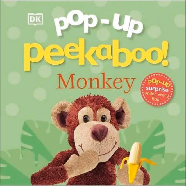 DK Pop-Up Peekaboo Monkey Multicolour Cardboard Board Book