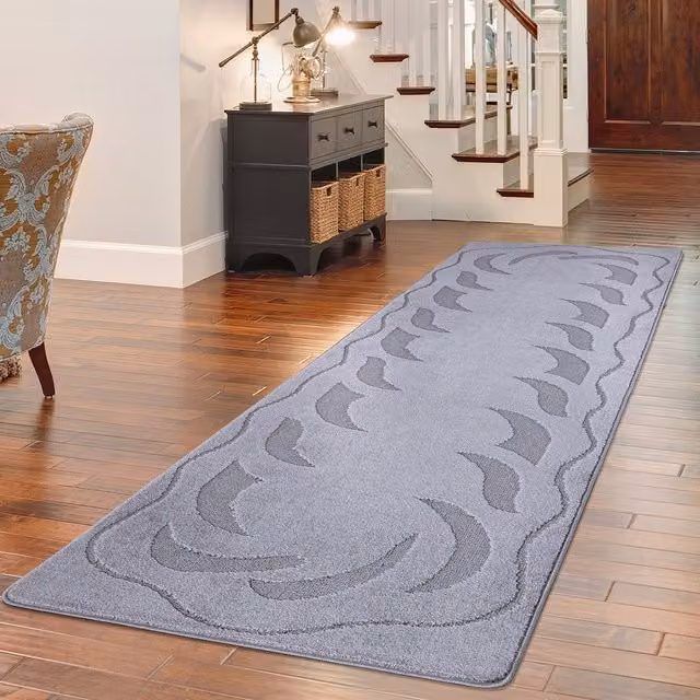 Smart Living Non-Slip Striped Gel Mat in Grey, W: 50 cm, L: 80 cm