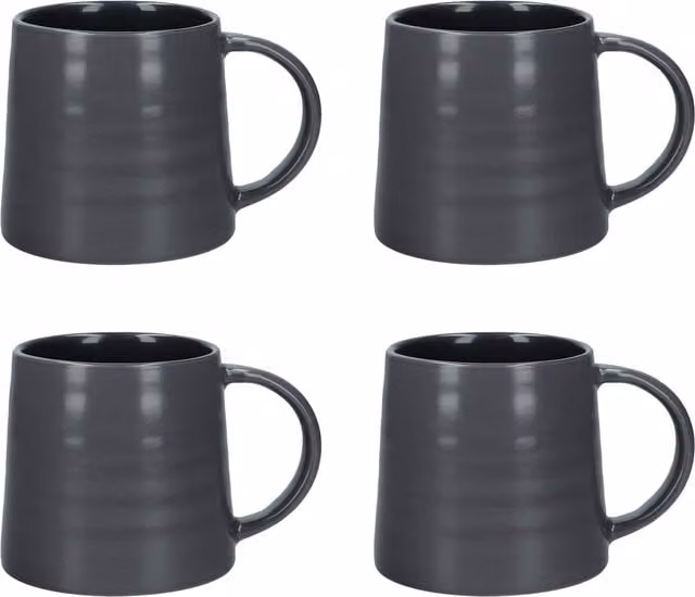 Mikasa 4-Piece Ceramic Mug Set in Grey and Pink