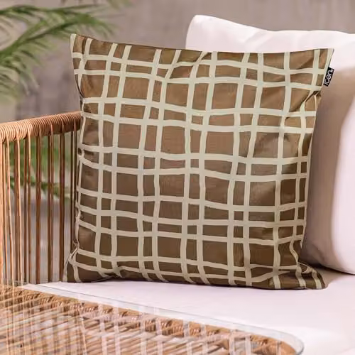 icon Mark Making Outdoor Cushion Set of 4, Chocolate, W/D/H: 43 x 43 x 43 cm – 2