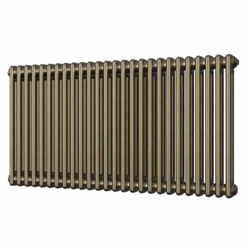 UK Radiators Alpha 2 Column Horizontal Traditional Cast-Iron Style Radiator in Gold, W: 1164 mm, H: 600 mm – 2