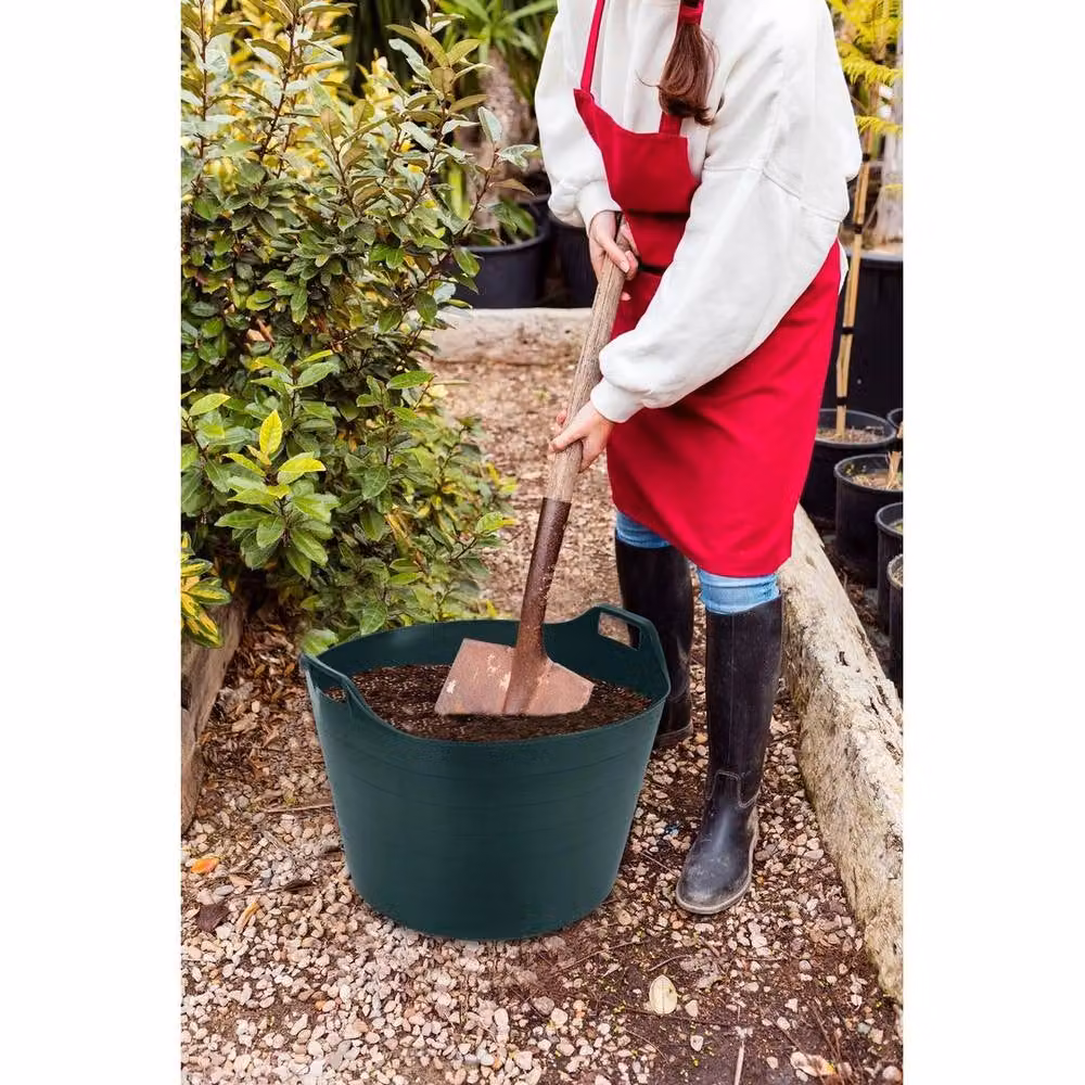 SPETLEK 75L Flexi Tub Plastic Planter in Dark Green with Handles – 2