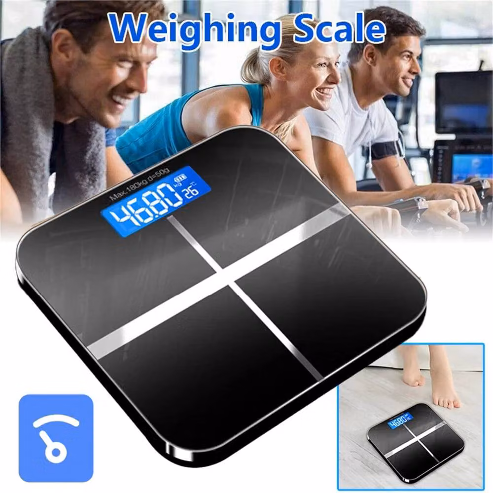 Nordara Digital Electronic Bathroom Body Weighing Scales in Black – 3