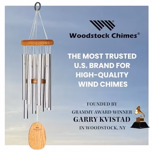 Woodstock Chimes Gregorian Soprano Wind Chime in Silver – 6