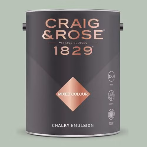 Craig & Rose 1829 Paint Stop Chalky Matt Emulsion in Sung Blue, 5 l