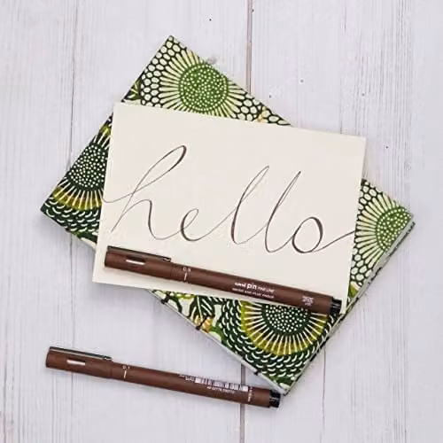uni-ball felt tip fineliner pen in sepia brown – 2