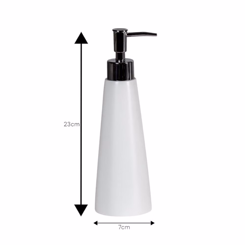 Showerdrape Alto Grey and White Resin Pump Soap Dispenser – 2