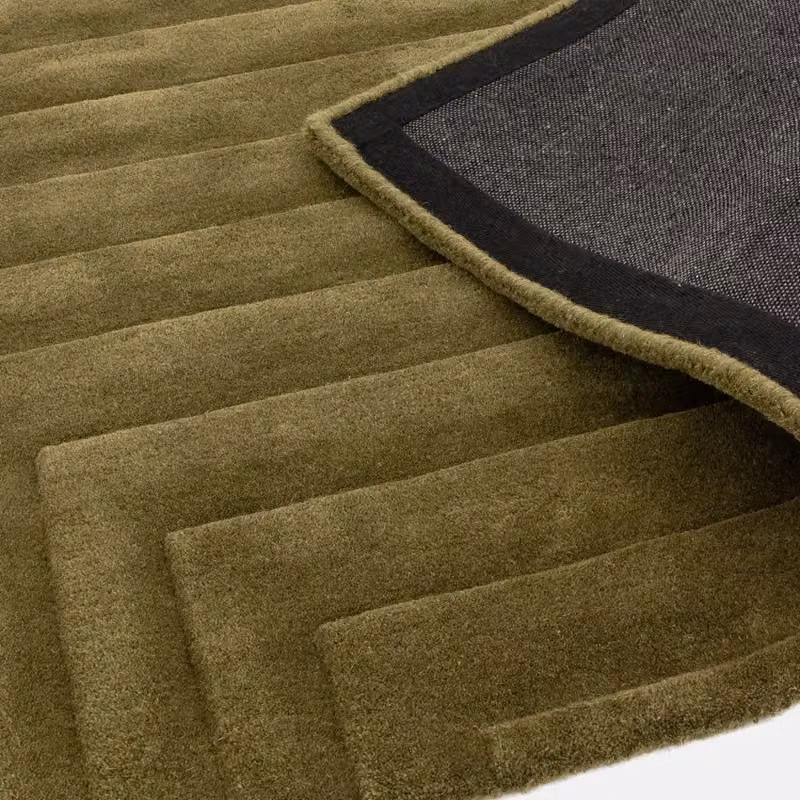 The Rug Shop UK Green Handmade Abstract Wool Area Rug, W: 120 cm, L: 170 cm – 3