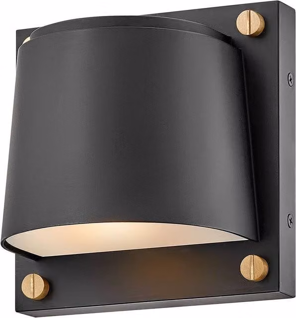 Netlighting Scout Small Outdoor Wall Light, Black, IP44, H 16.5 x W 12.0 x D 16.5 cm – 1