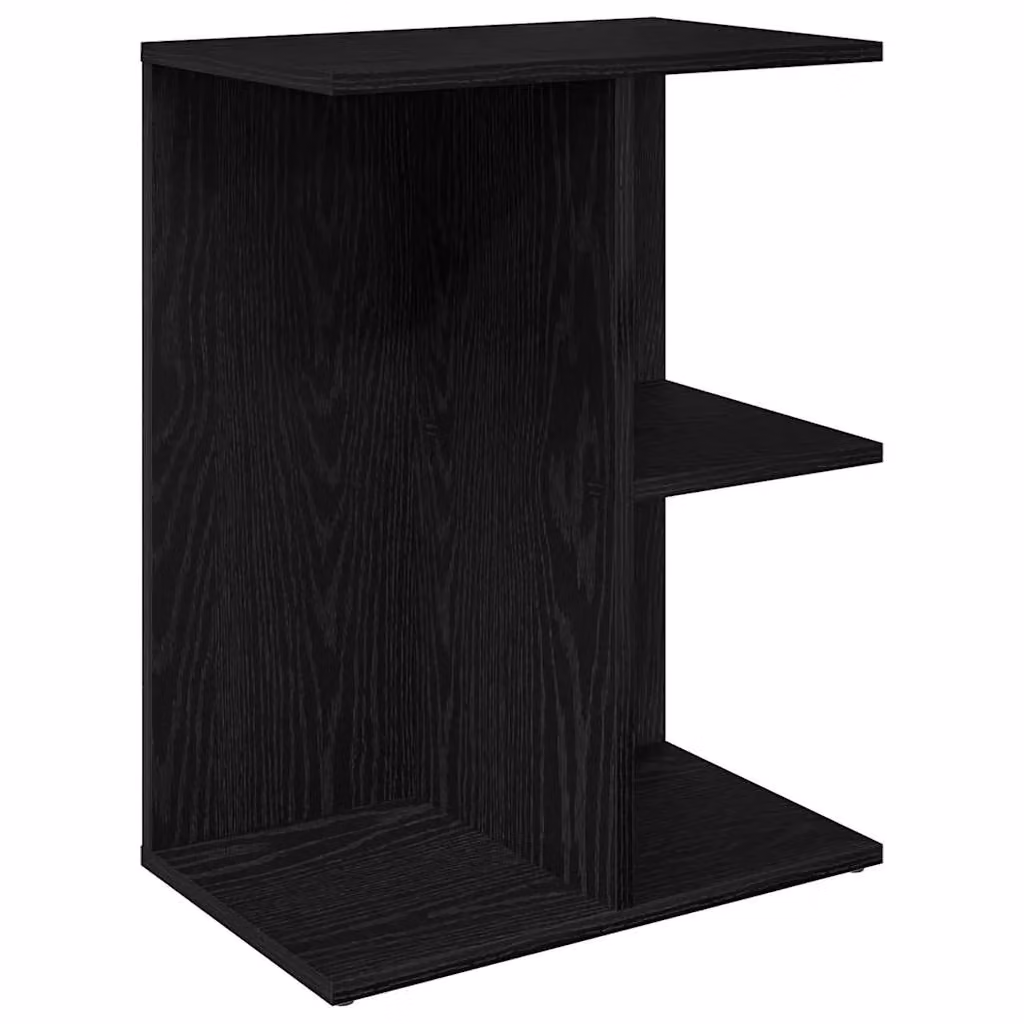 Berkfield Home Black Oak Bedside Table W/D/H: 46.5 x 29 x 61 cm – 2