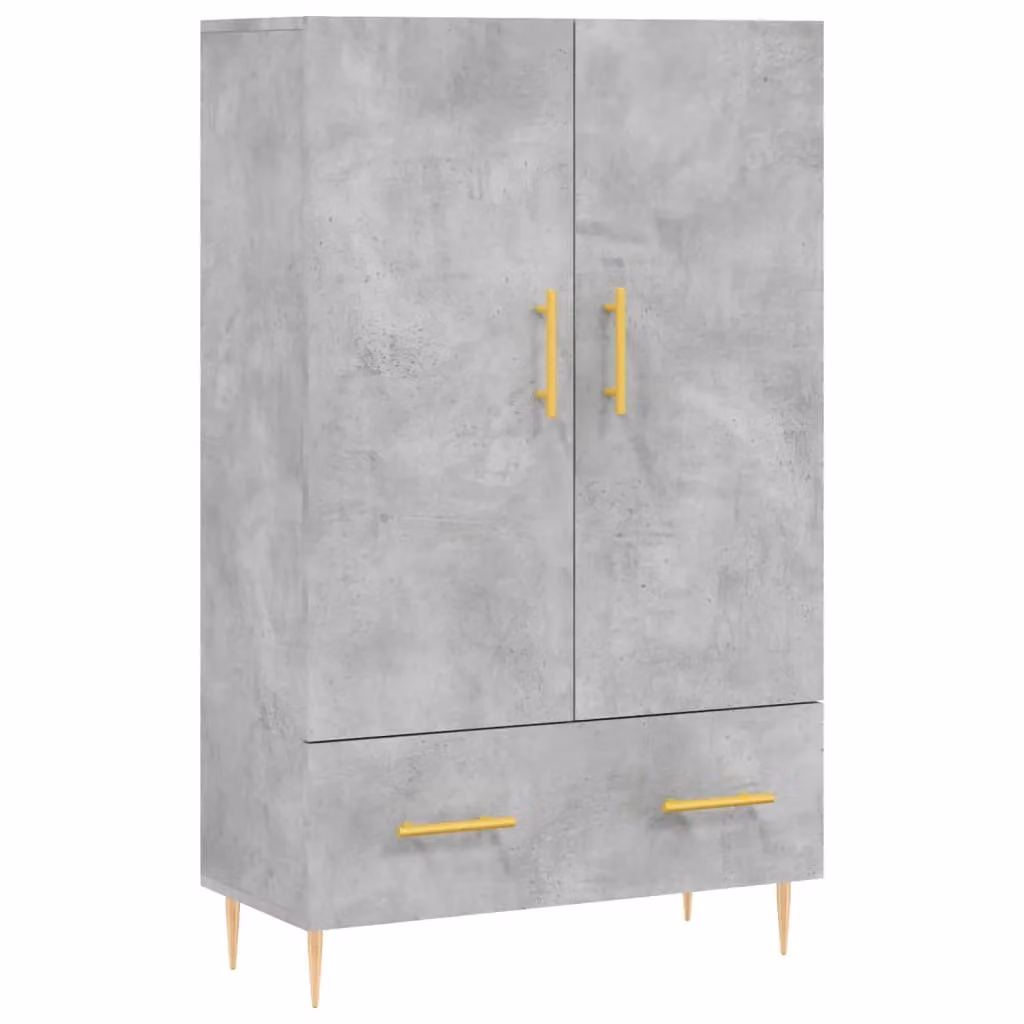 Berkfield Home Modern Highboard in Concrete Grey, W: 69.5 cm, D: 31 cm, H: 115 cm – 2