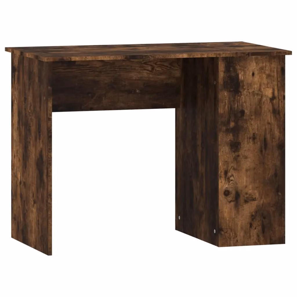 Berkfield Computer Desk in Smoked Oak Brown, W/D/H: 100 x 55 x 75 cm – 2