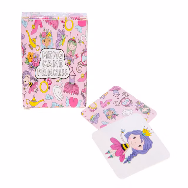 LG-Imports Pack of 12 Disney Princess Mini Memory Matching Card Games with 28 Cards Each, Multicolour