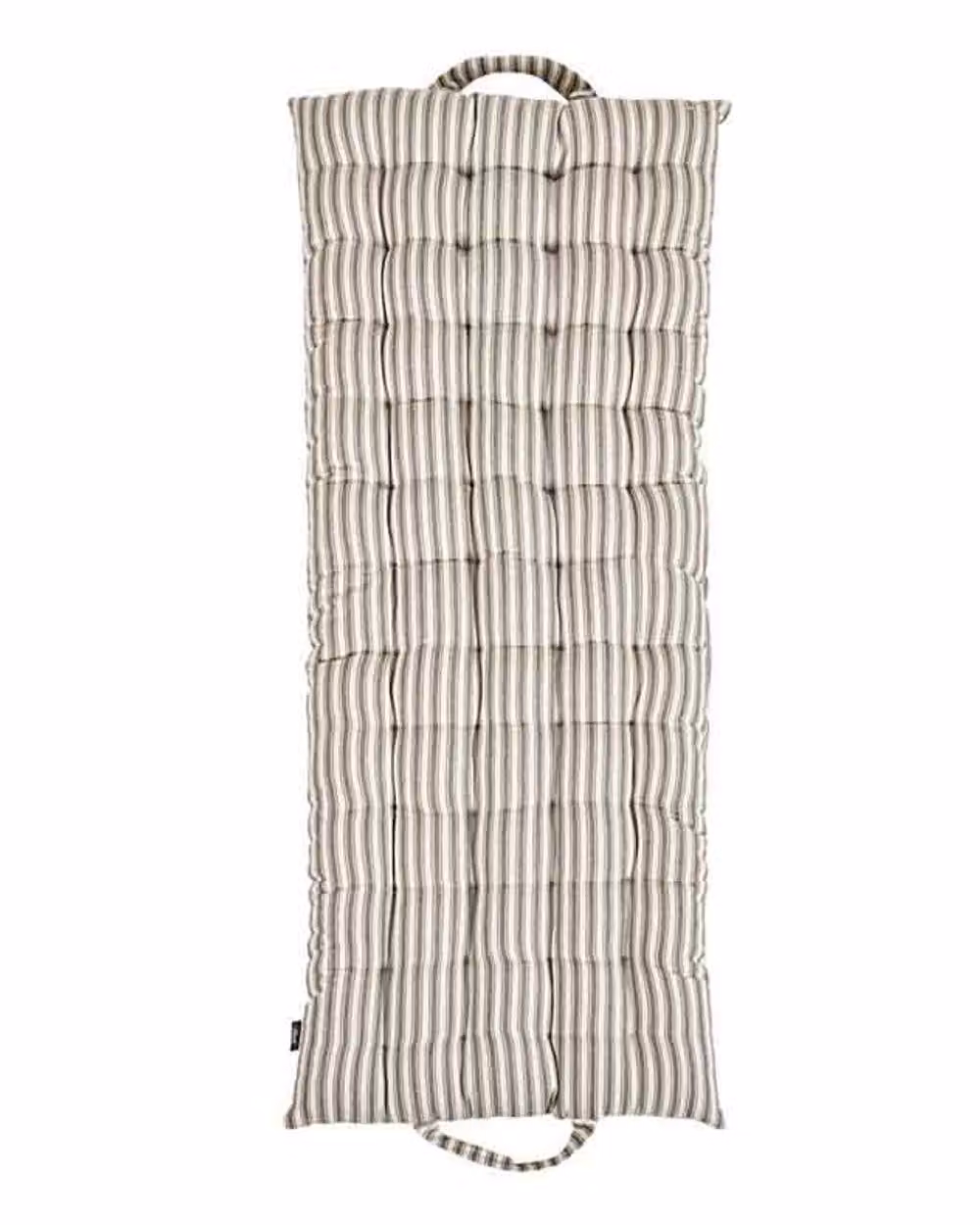 Dibor Grey Striped Summer Outdoor Garden Bench Cushion, Large, W: 45 cm, L: 100 cm – 2