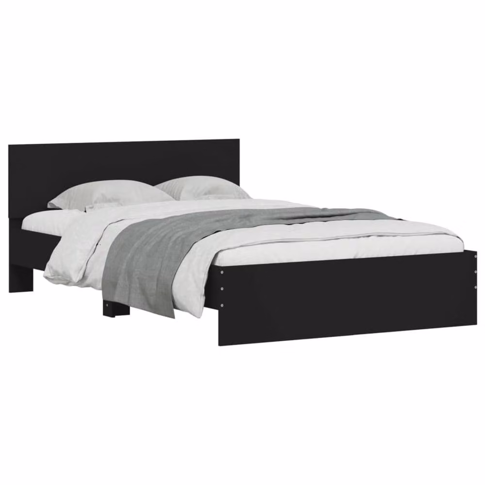 Berkfield Home Small Double Bed Frame with Lift Up Base, Black, W: 120 cm, D: 190 cm, H: 70 cm – 3
