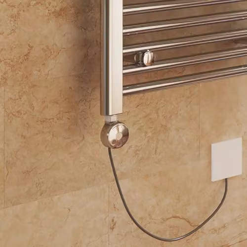 Terma Meg Heating Element with Display in Silver – 3