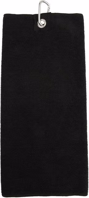 Towel City Microfibre Golf Towel in Black – 1