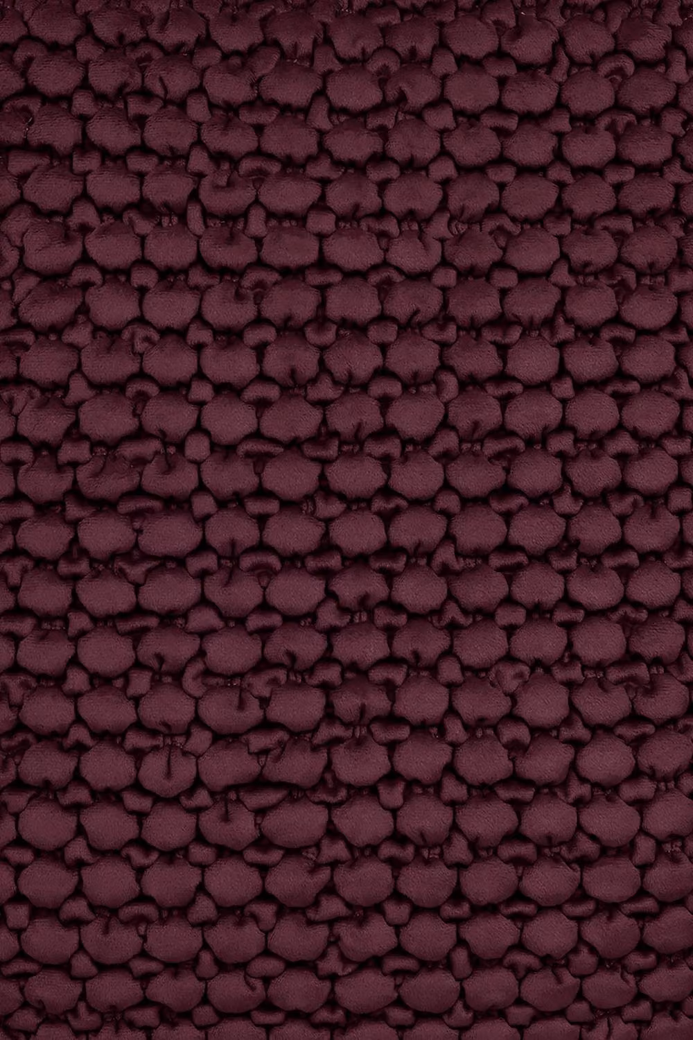 Appletree Bobble Velvet Square Cushion in Red and Purple, W/D/H: 55 x 55 x 55 cm – 3