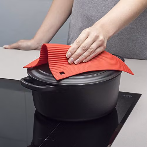 Zeal Red Silicone Square Non-Slip Trivet Mat, W/D: 22 x 22 cm – 3