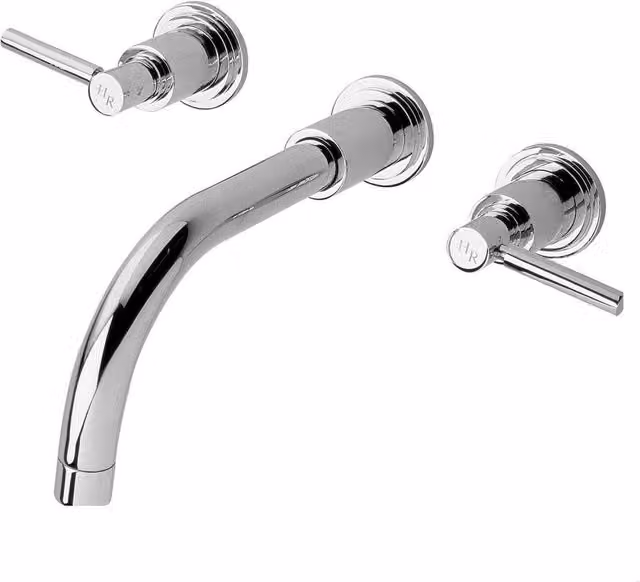 Balterley Fulfen Single Lever Wall Mounted Basin Mixer in Silver Chrome