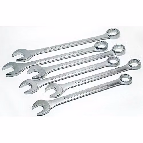Hilka 6 Piece Jumbo Metric Combination Spanner Set in Silver