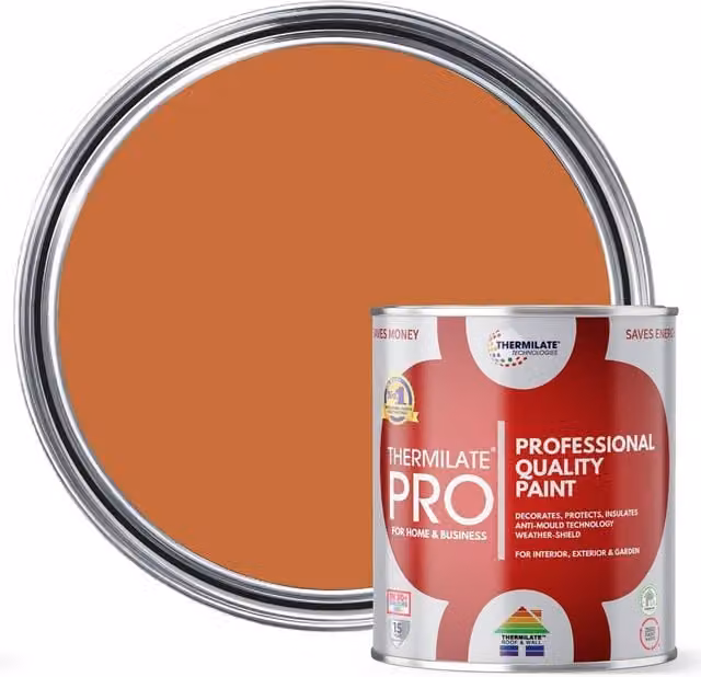 Thermilate Technologies Pro Flex Multi Surface All-in-One Matt Paint in Terracotta, 5 l – 1