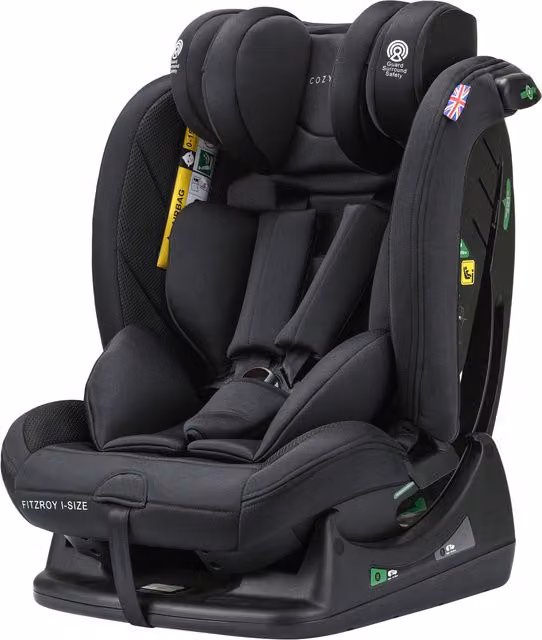 Cozy N Safe Fitzroy i-Size Child Car Seat with Lie Flat Recline in Black
