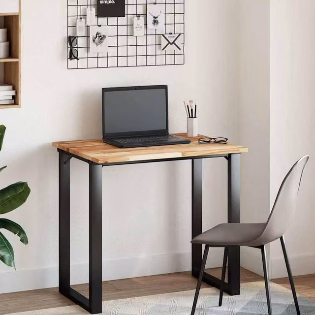 Berkfield Home Solid Wood Acacia Desk Top Oil Finished in Brown, W: 80 cm, D: 60 cm, H: 2 cm