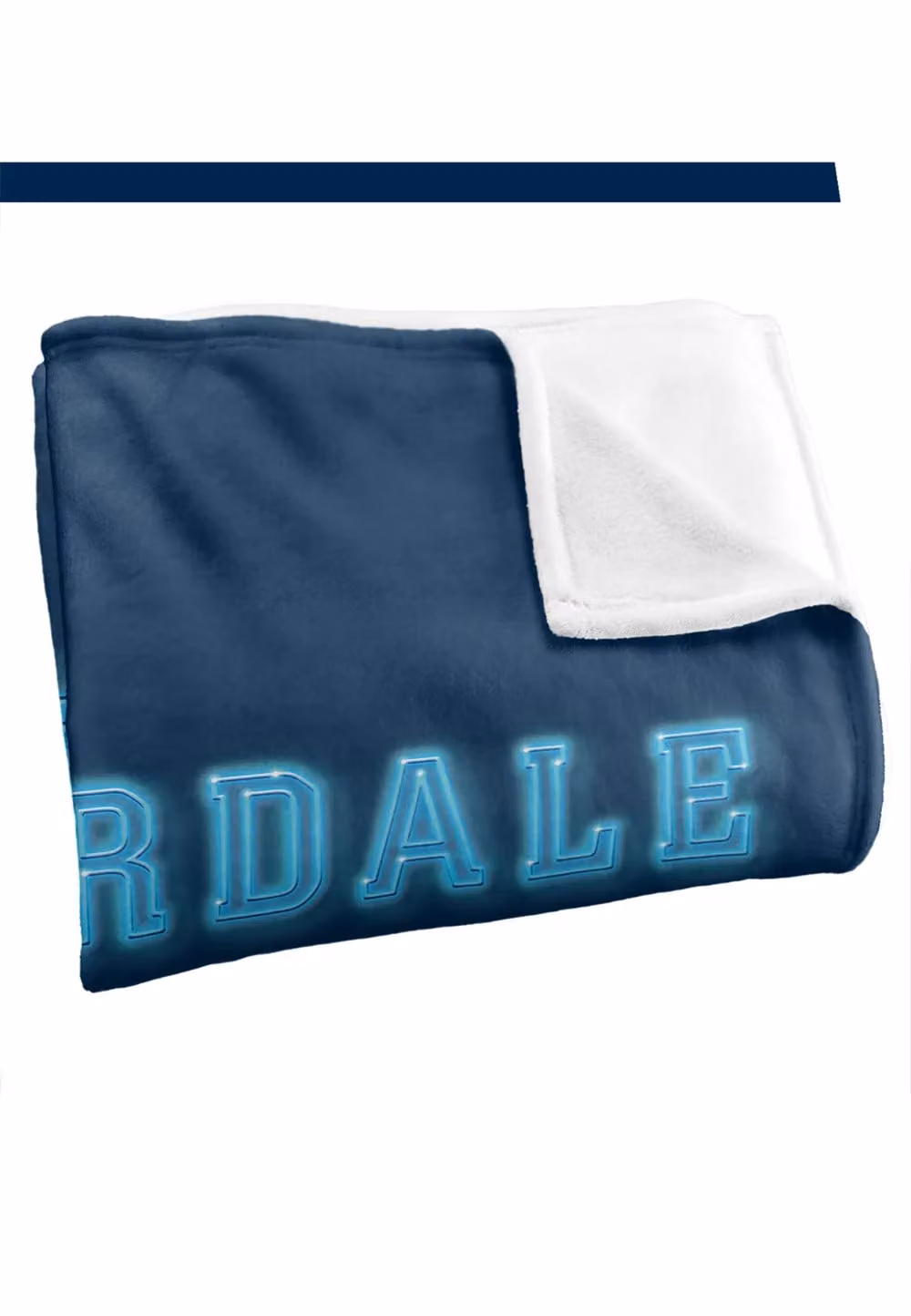 Warner Brothers Riverdale Logo Silky Touch Super Soft Throw Blanket in White, W: 152 cm, D: 127 cm – 1