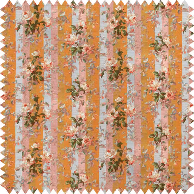 House of Hackney Rainbow Rose Recycled Performance Dusk Stripe Multicolour Fabric