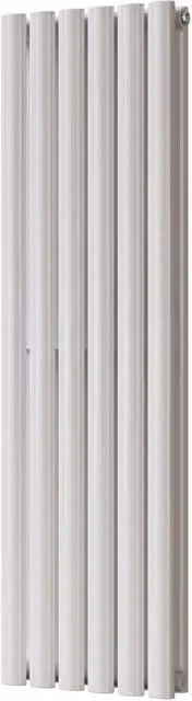 Omeara White Vertical Double Panel Radiator, W: 34.8 cm, H: 120 cm
