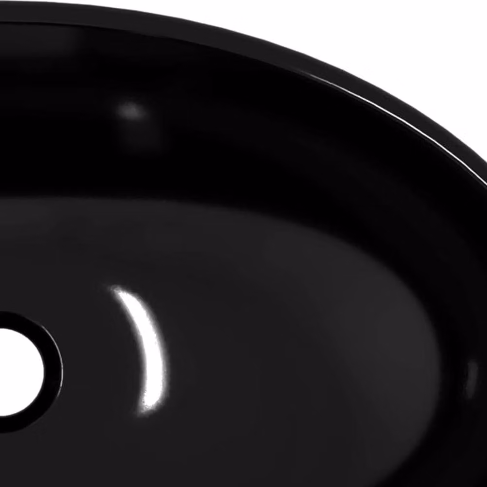 Berkfield Home Modern Black Tempered Glass Basin W/D/H: 54.5 x 35 x 15.5 cm – 5