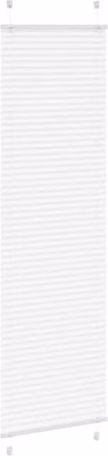 Berkfield Home White Single Pleat Day and Night Polyester Blind W: 65 cm, H: 200 cm