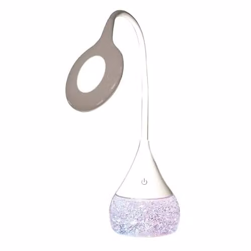 Aromatize LED Colour Changing Glitter Lamp with Flexible Neck and USB Touch Dimming in Multicolour