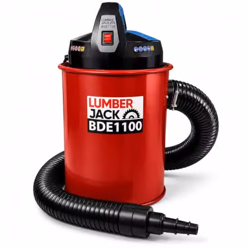 Lumberjack 1100W Woodworking Dust Collector with 50L Drum in Red, W: 100 cm, D: 40 cm, H: 40 cm – 5