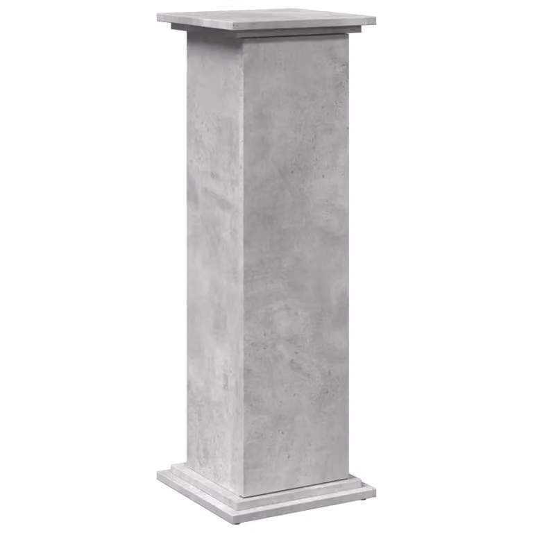 Berkfield Home Display Stand with Storage in Concrete Grey, W/D/H: 31 x 30 x 90 cm