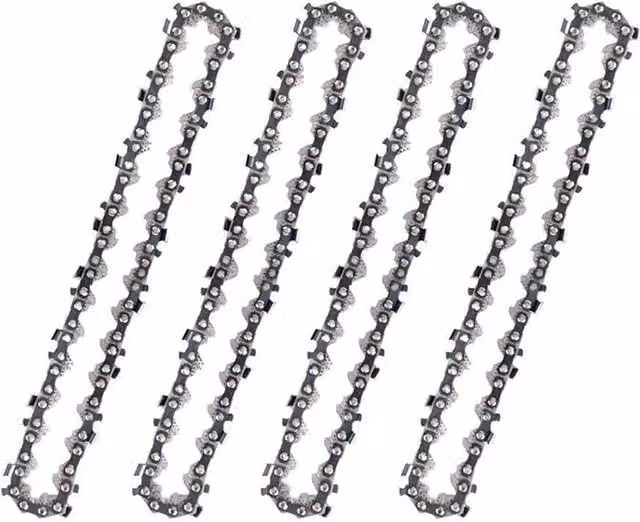 VOGREX 4 Pack 6 inch Silver Electric Woodworking Saw Chains with 36DL